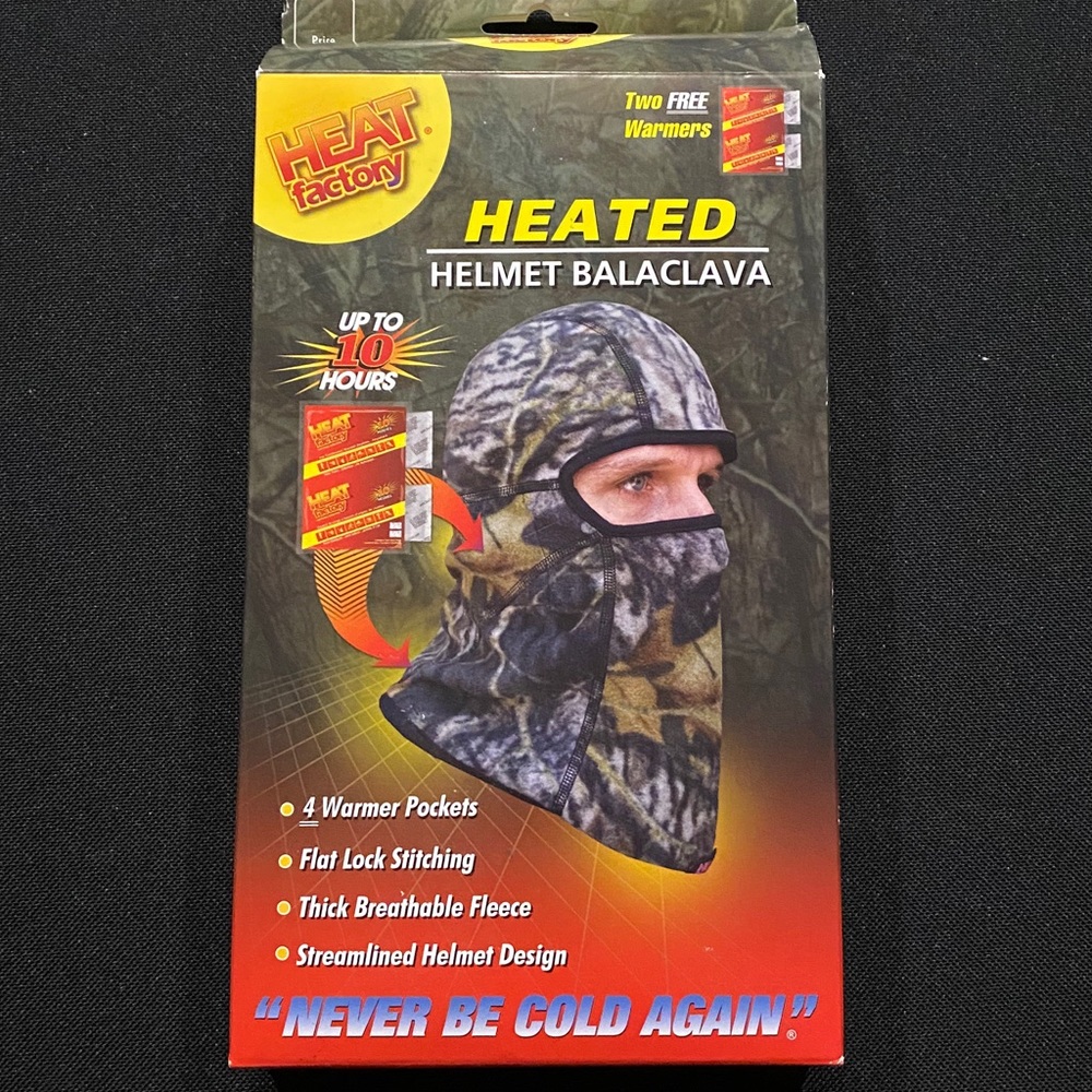 Heat Factory ~ Heated Helmet Balaclava ~ NWT!